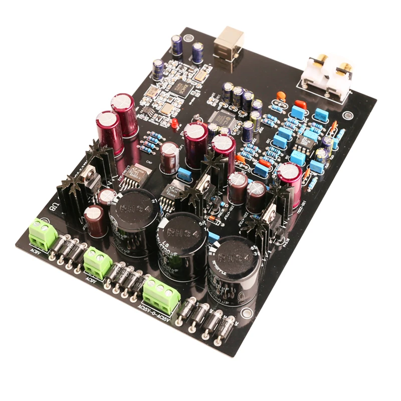 K. GUSS Собранный XMOS U8 + AK4495SEQ AD827 LT1963 USB DAC декодер плата Поддержка 32 бит 768K LT1963-3.3 аудио