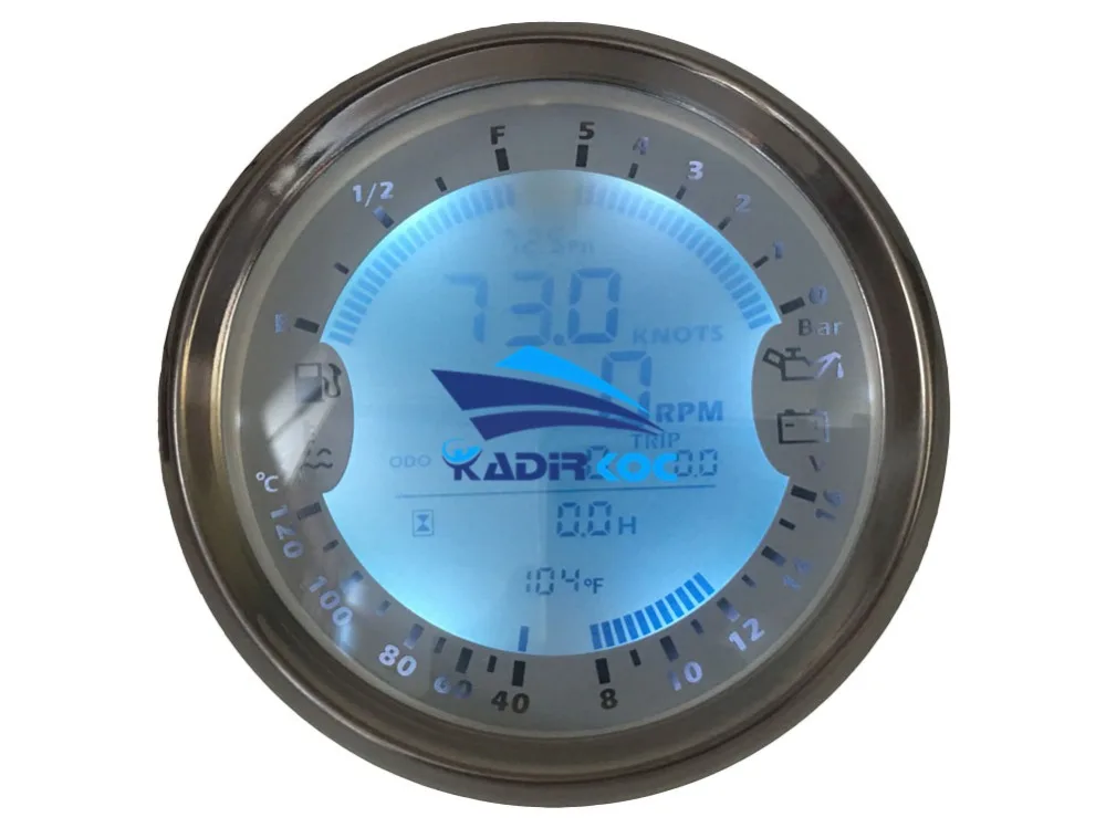 Авто Многофункциональный манометр модификация 85 мм gps Спидометр Tach датчик топлива 8-16 в вольт метр Температура воды метр 0-5 бар давление масла