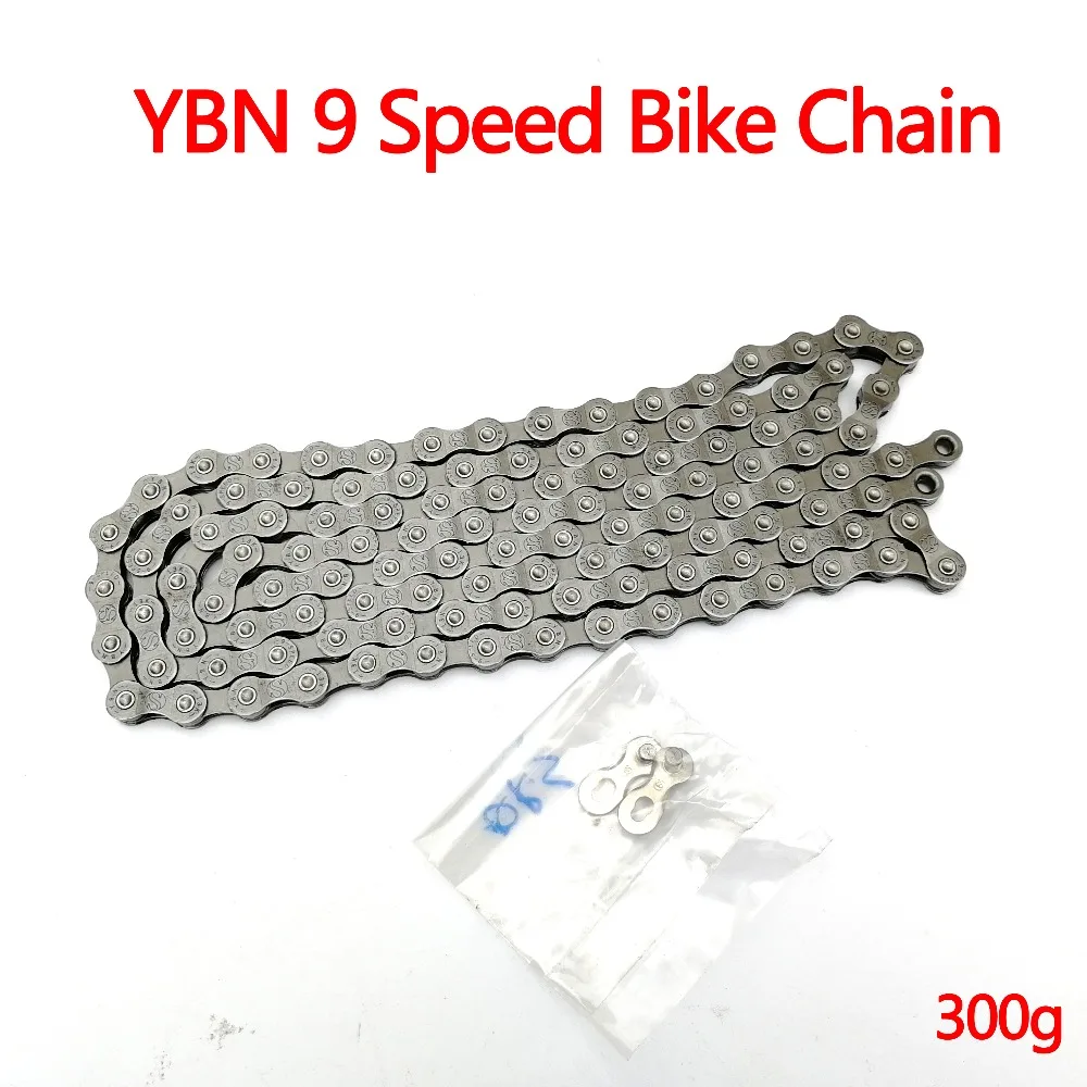 YBN велосипедная цепь MTB дорожный велосипед 9 скоростей цепи Пряжка 116 звеньев для