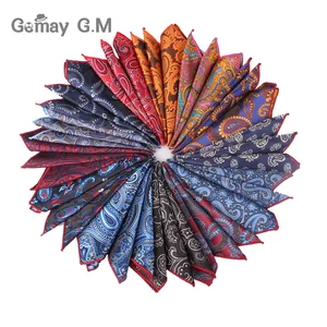 Носовой платок мужской, квадратный, с цветочным принтом, 25x25 см