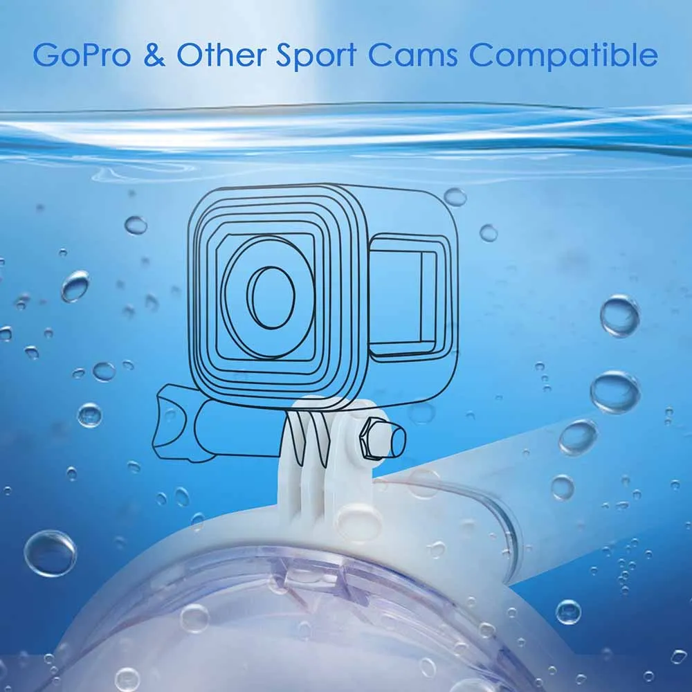 VANGOGO маска для подводного плавания с креплением Gopro 180 градусов маски дайвинга