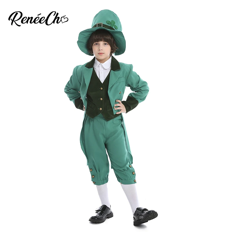 Детский костюм Leprechaun Reneecho для мальчиков карнавальный в стиле Святого Патрика