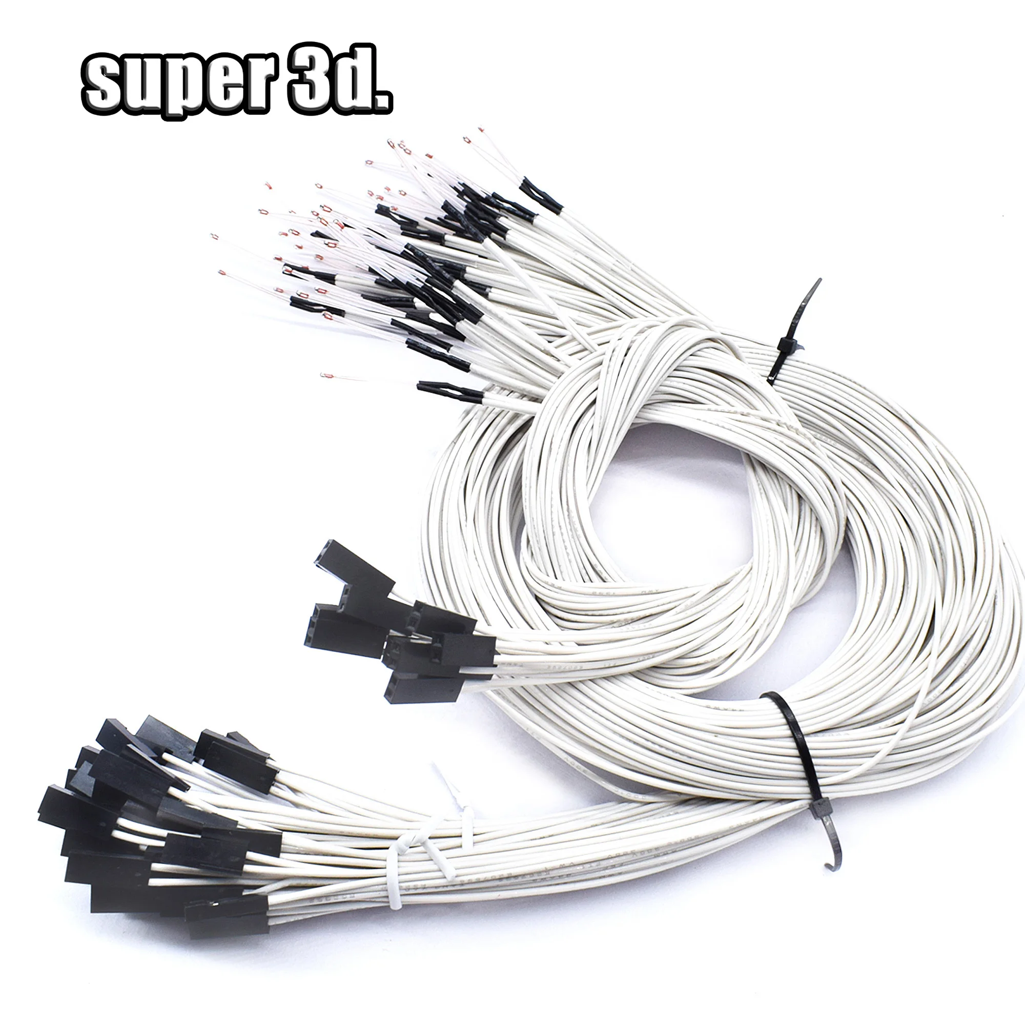 1/5 шт 100K ohm NTC 3950 Термисторы с 1 метровым кабелем Dupont головка для 3D принтера Mend часть