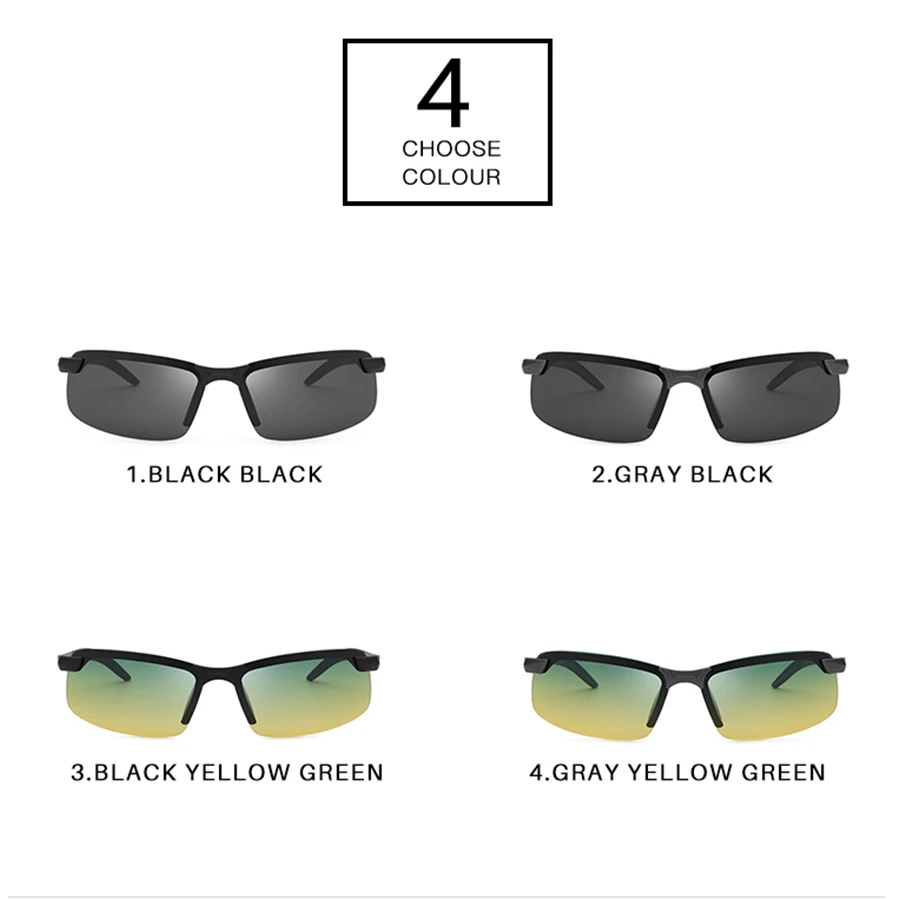 Мужские солнцезащитные очки без оправы Roza винтажные поляризационные