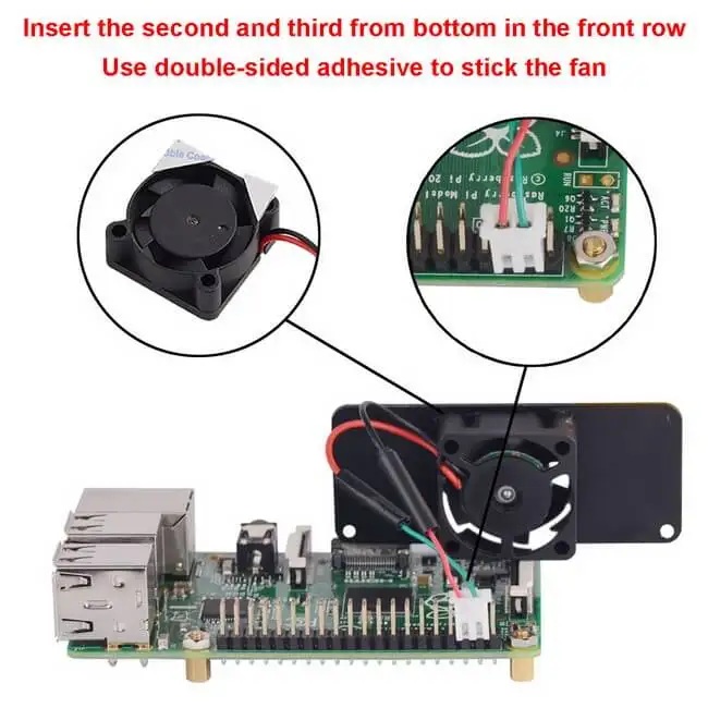 Raspberry Pi крутой комплект радиаторов корпус из АБС пластика с вентилятором и