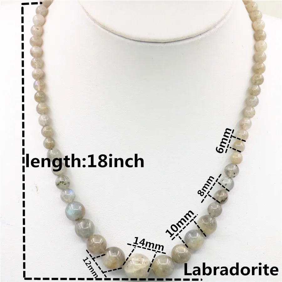 Beautiful Round 6-14MM Flashlight Stone Necklace Beads DIY Hand Made Fashion Jewelry Making Design Mother's Day Gift | Украшения и