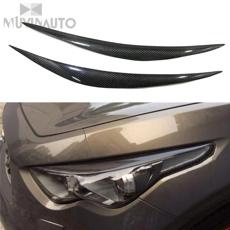 ForInfiniti FX35 QX70 углеродное волокно брови Infiniti FX35 QX70 углеродное волокно брови лампа для бровей