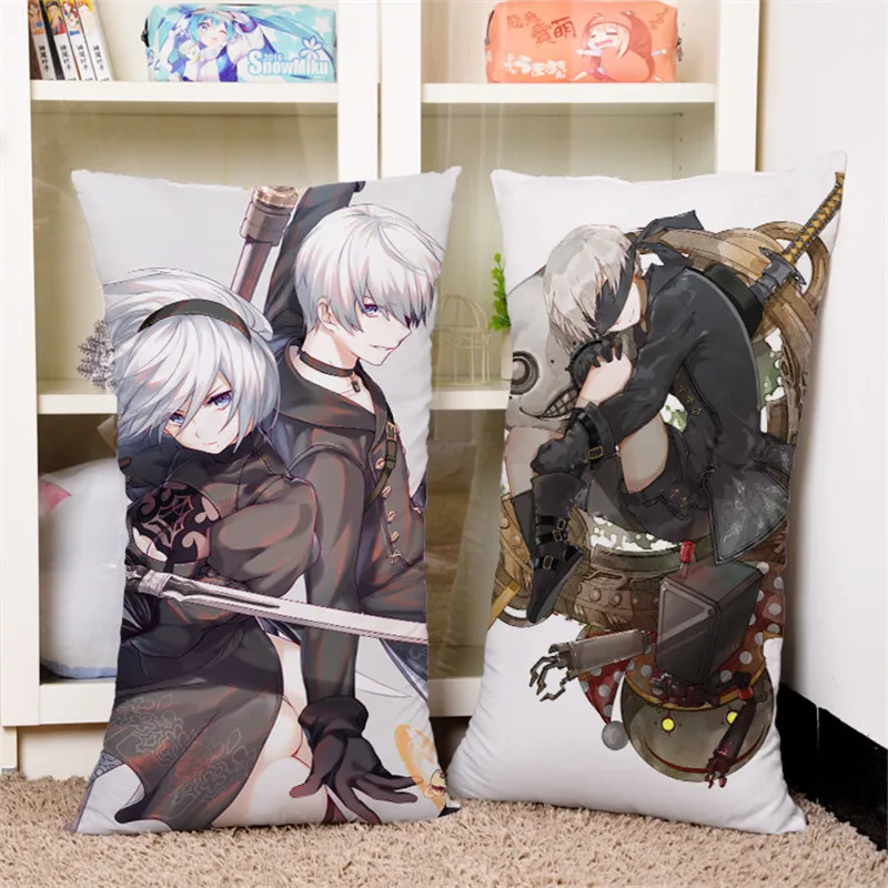 2017 новая Аниме игра NieR Automata подушка 40*70 см 3D узор YoRHa 2B 2A 9S наволочка постельные