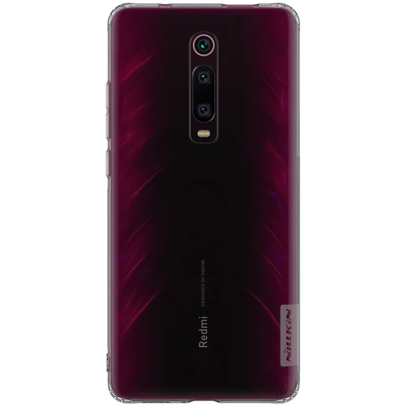Серый Чехол Nillkin для Xiaomi Redmi K20, натуральный прозрачный из ТПУ, прозрачный, мягкий чехол для телефона Redmi K20 pro - Цвет: Серый