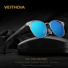 Мужские и женские солнцезащитные очки VEITHDIA, солнцезащитные очки в стиле ретро с поляризованными линзами и алюминиевым стеклом, новинка 2019