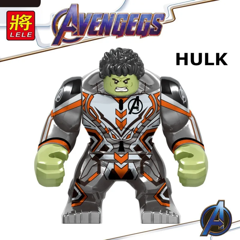 10Pcs/Lot Avengers 4 Endgame Super Heroes Action Figures Building Blocks Hulk Thor Iron man Marvel Spiderman Bricks Kids Toys | Игрушки и