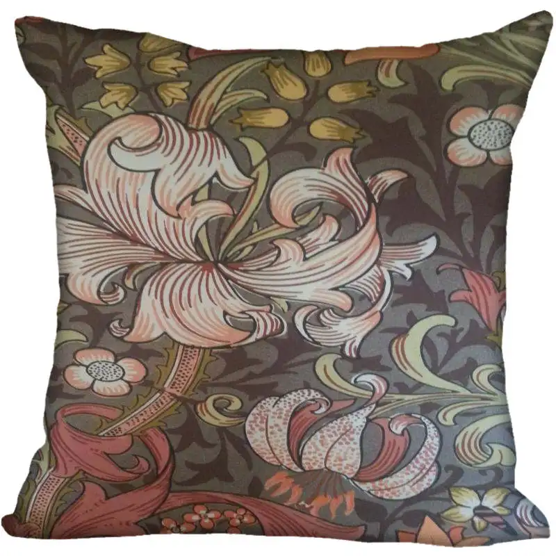 23 Hot Custom William Morris Square Pillowcase Custom Zippered Bedroom Home Pillow Cover Case 35X35cm,40x40cm - Цвет: 23