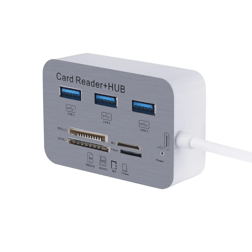 Ультратонкий 3-портовый кардридер VOBERRY C-type USB 3 0/3 1 с сверхвысокой скоростью 5