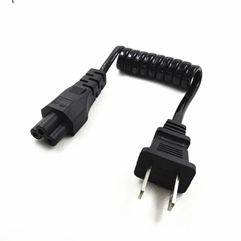 Выдвижной кабель питания с двумя штыревыми разъемами на IEC 320 C5 10 30 см|Сетевые