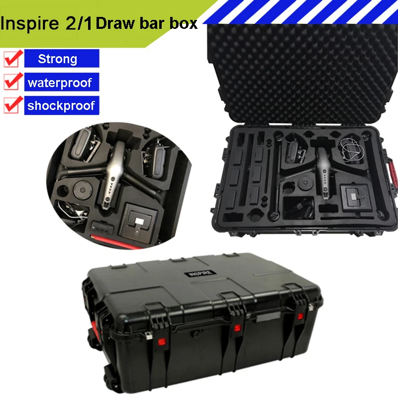 Водонепроницаемый защитный чехол для DJI INSPIRE1/INSPIRE2 ударопрочный с удилищем на