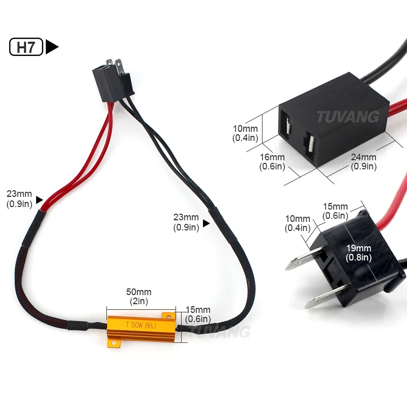 2x H1 H3 H4 H7 H8 9005 9006 светодиодные противотуманные фары DRL дальнего света Canbus 50 Вт