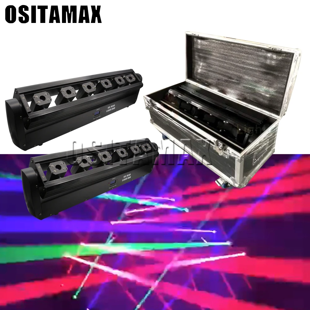 Flycase + 2 шт. превосходного качества R/G/B/RGB цветной лазерный свет Xswing Y180 градусов