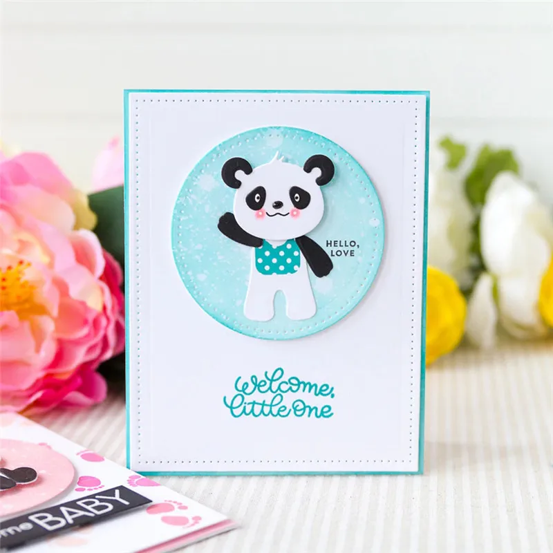 DiyArts Panda металлические режущие штампы новые Скрапбукинг для карт сделай сам