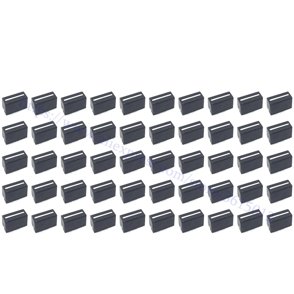50 шт. новый канал Crossfader Fader кепки ручка для RANE 56 57 61 62 64 68 (черный)|Аксессуары