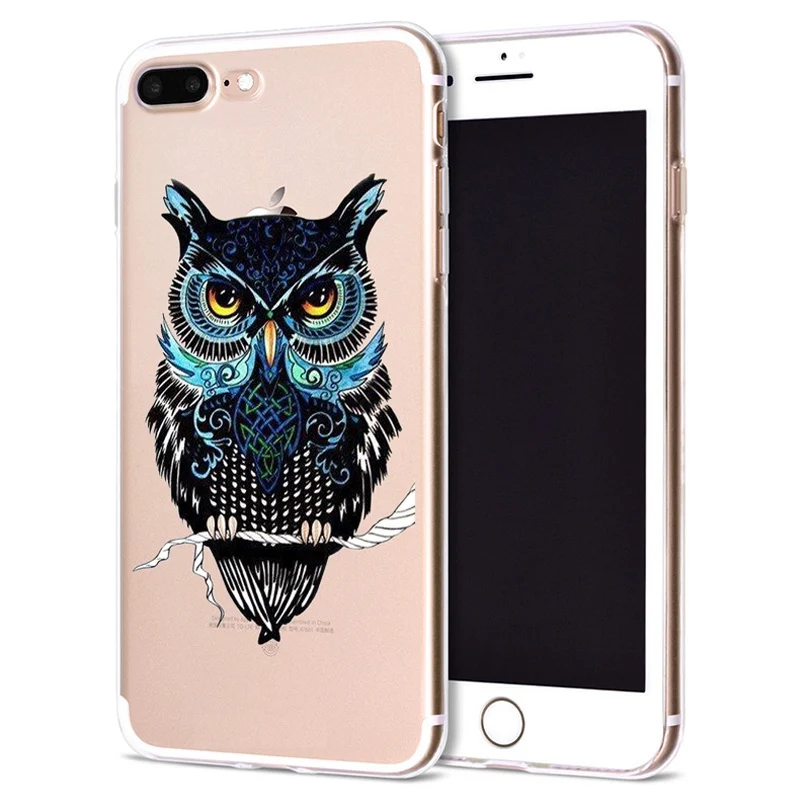 Funda For Apple iPhone 6 6S 7 Plus X 10 Cute Cartoon Soft TPU Cover for Case Original Coque 8 B322 |