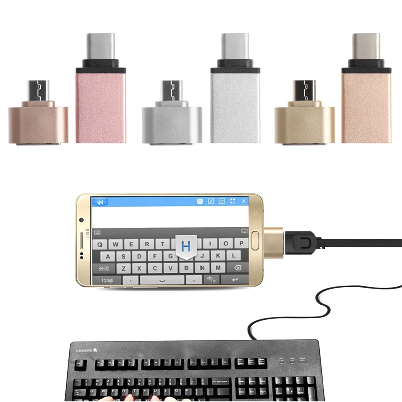 1 шт. Micro USB и Type C OTG папа к 3 0 Женский адаптер конвертер для телефона Android