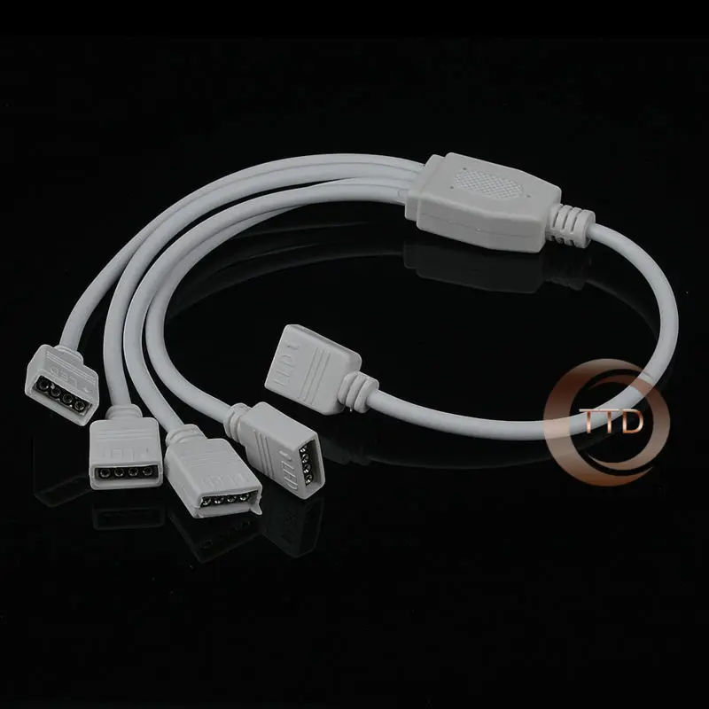 1 шт. до 3 Женский Connector Splitter RGB Светодиодные ленты удлинитель с 4 pin разъем для SMD 5050