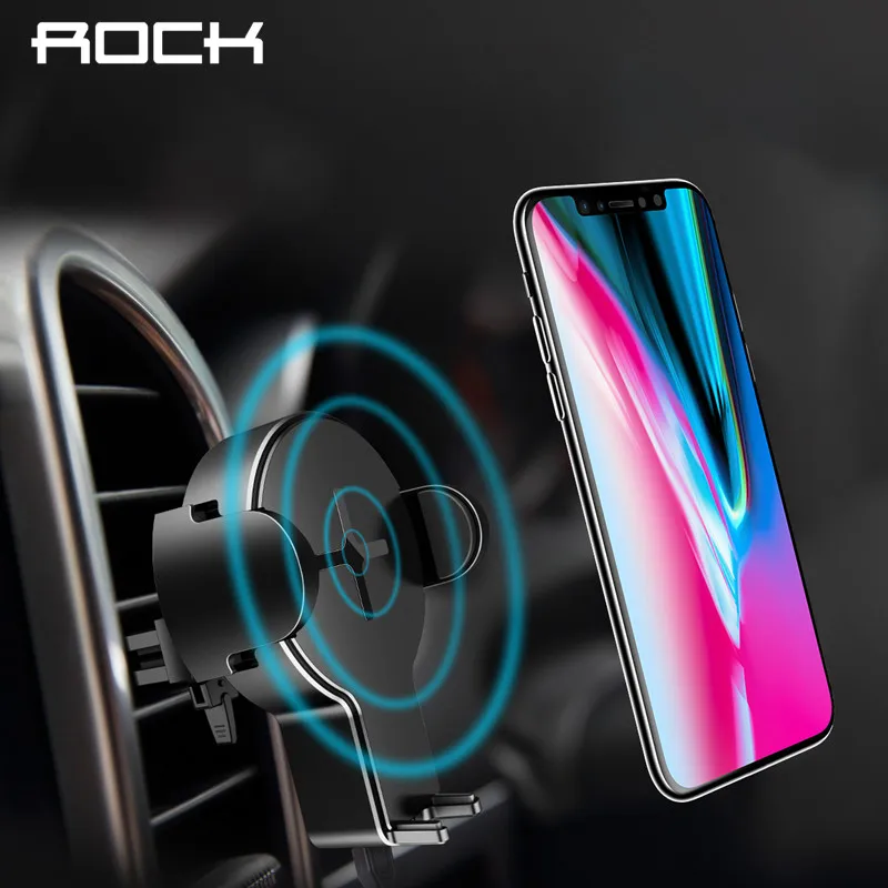 Подарок ROCK Qi беспроводной держатель для автомобильного зарядного устройства