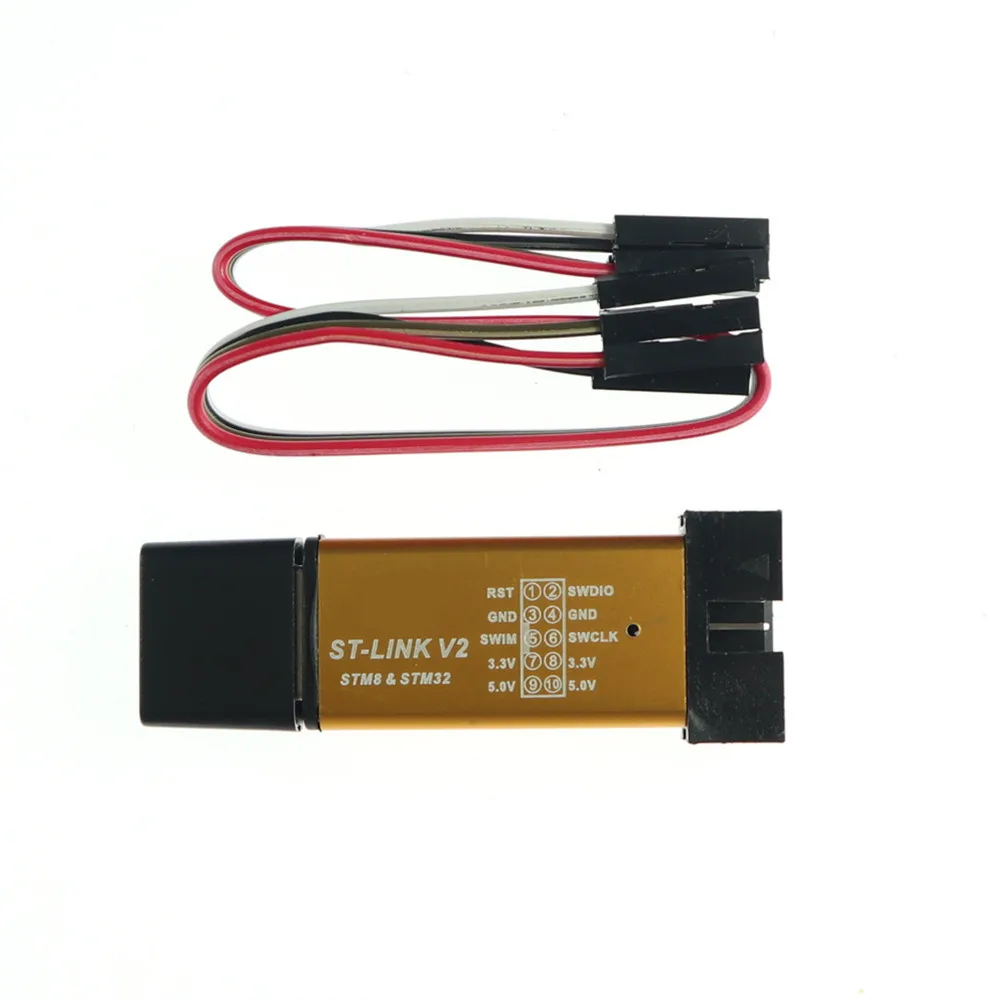 5pcs/lot KJ268 Stlink ST-Link V2 Mini STM8 STM32 Simulator Download Programmer Programming With Cover | Электроника