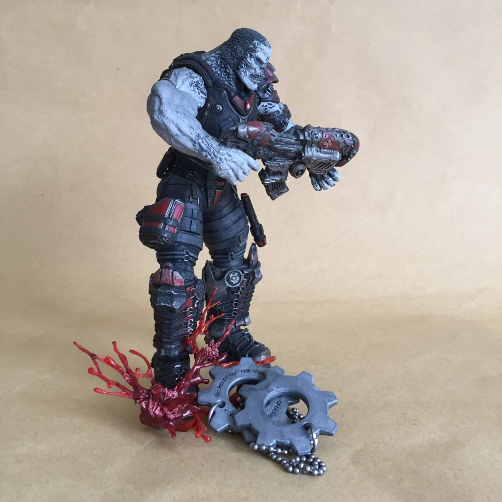 Классическая игра Gears NECA Headshot Locust Drone War экшн фигурка 18 см коллекция|Игровые