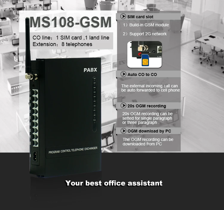 Мини Беспроводная GSM PBX с SIM картой для дома и офиса офиса|pbx|pbx gsmpbx card |