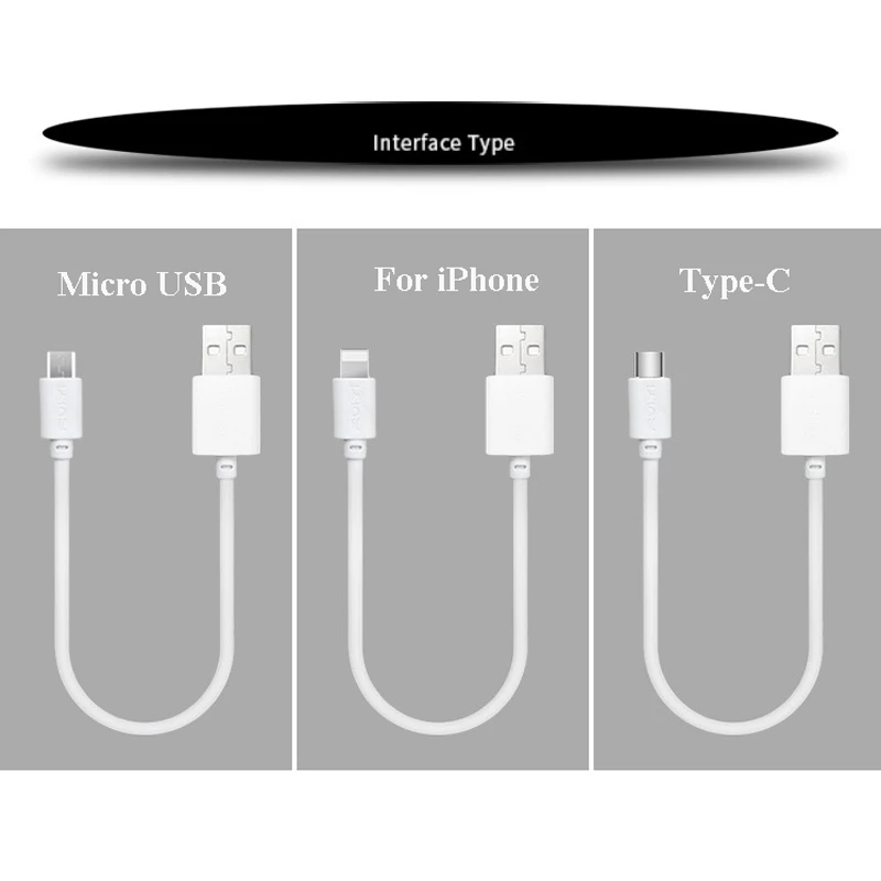 6 шт. короткий кабель 25 см Белый Micro usb type C провод зарядный Шнур для Iphone Android 2A Быстрая зарядка зарядная станция для мобильного телефона