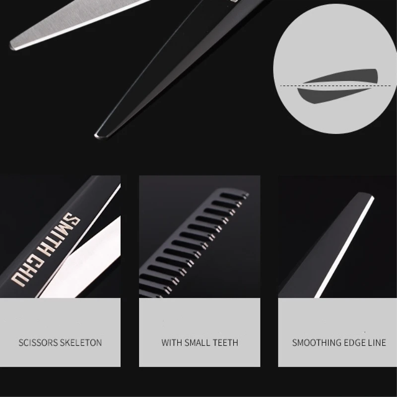 Высококачественные ножницы для стрижки Smith Chu 440C 6 дюймов профессиональные