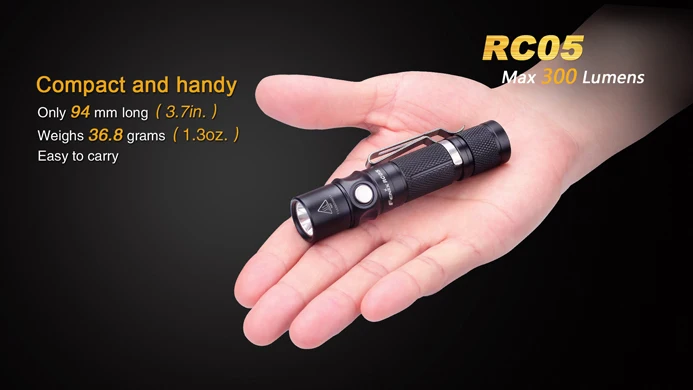 Новое поступление Fenix RC05 EDC светодиодный фонарь Магнитный разъем) и микро Зарядка