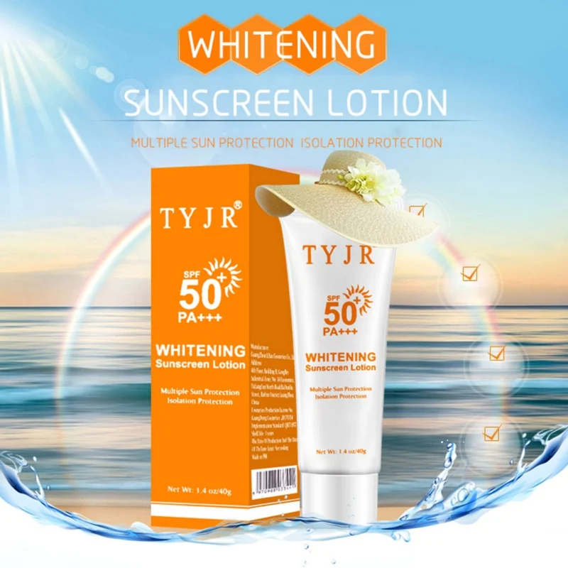 SPF50+ отбеливающий крем для тела/лица солнцезащитный крем для кожи антивозрастной увлажняющий солнцезащитный крем для лица