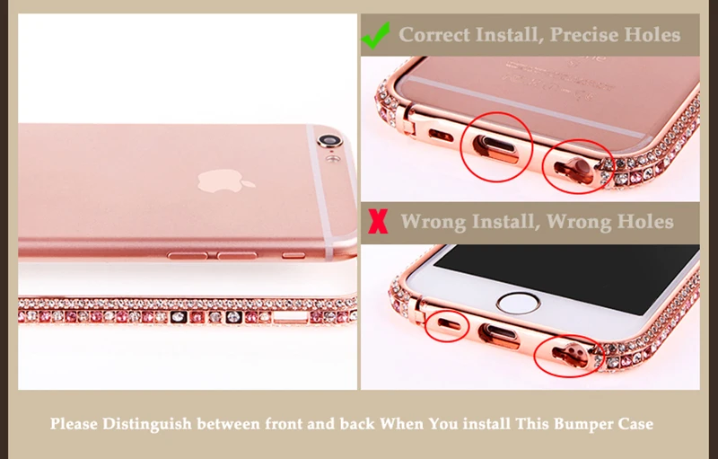 Шикарный чехол-бампер с алмазами чехол для iPhone 6, 6 S, 7, 8 Plus, роскошный блестящий сверкающий стразы, Алюминиевый металлический каркас, чехол для телефона s