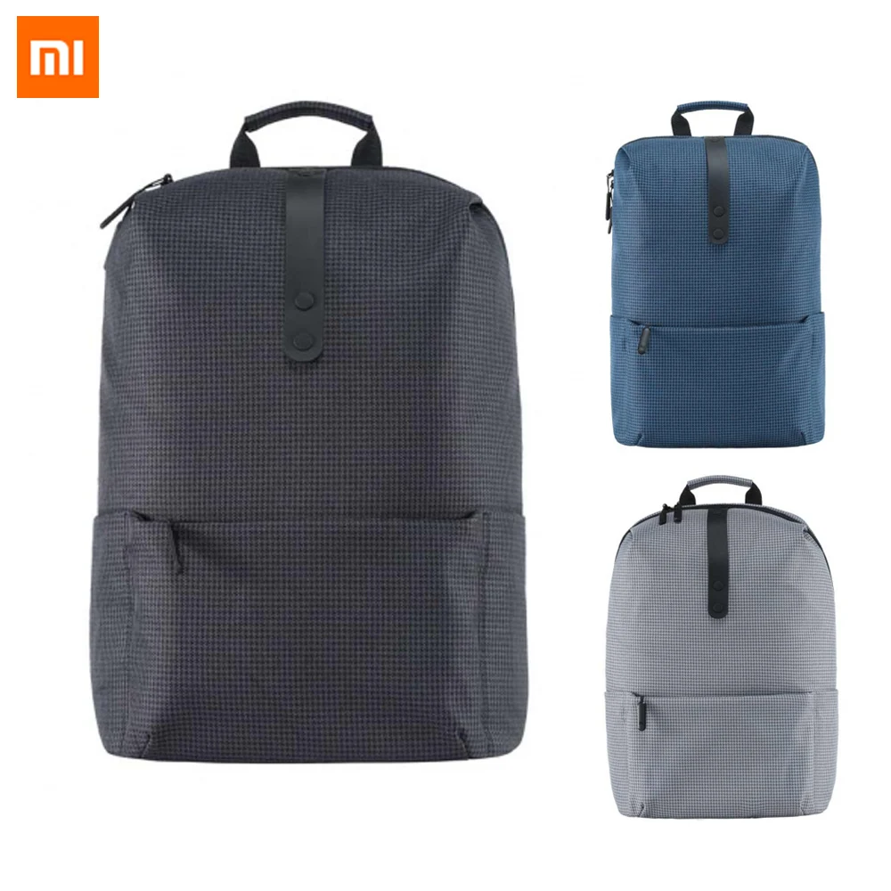 Модный школьный рюкзак Xiaomi, 600D полиэстер, прочные сумки для 15,6 дюймового ноутбука