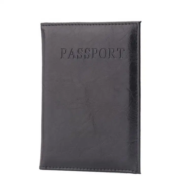 Black XZXBBAG модные из искусственной кожи путешествия универсальный Обложка для паспорта Обложка ID Кредитная карта сумка защитный для паспорта рукав бумажник - Цвет: Black