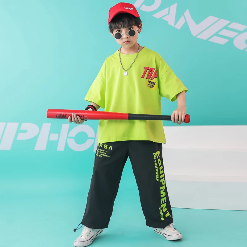 Детская одежда в стиле хип хоп футболка для бега большого размера топы