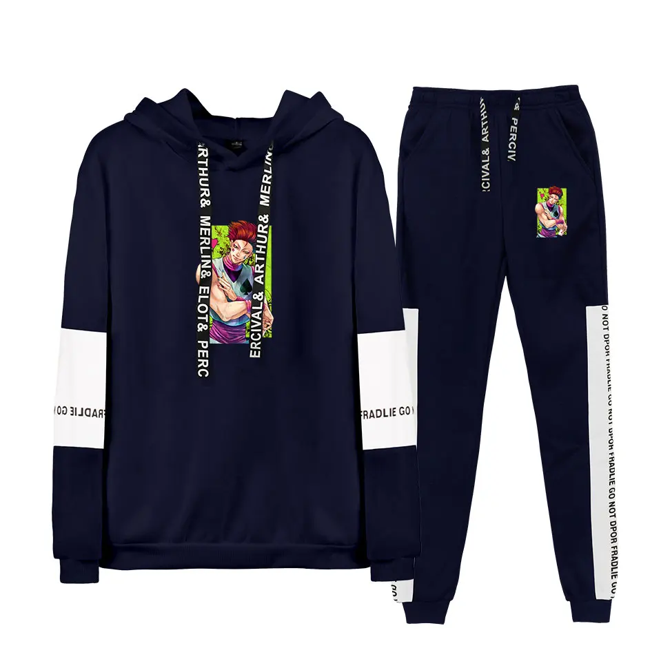

2D Hisoka Two-piece set comfy 2019 winter autumn jogging women men set tracksuit mens fashion