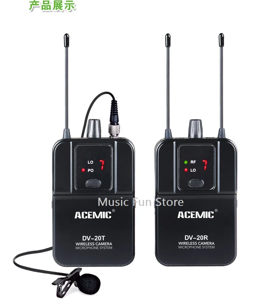 Микрофон для интервью Acemic DV-20 lavalier цифровой идентификационный код 40 выбираемых