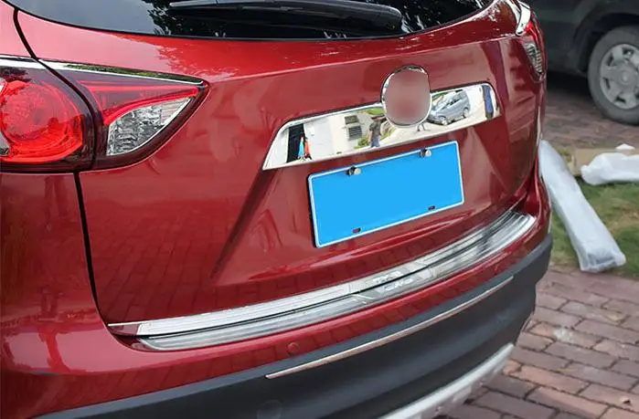 CHROME REAR TRUNK BOOT TAILGATE DOOR LID COVER TRIM MOLDING STAINLESS GARNISH STRIPFI T FOR 2013 2014 2015 2016 MAZDA CX-5 CX5 | Автомобили