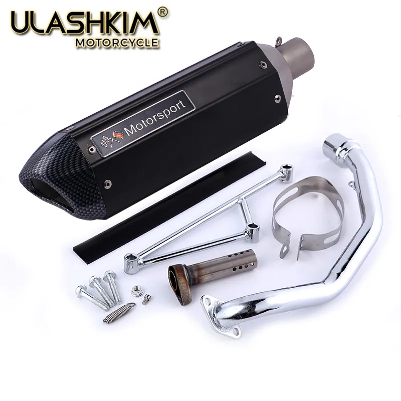 

Motorcycle scooter exhaust muffler Full System with db killer for Kymco Agility City 125 125 150 152QMI 157QMJ 1P52QMI slip on