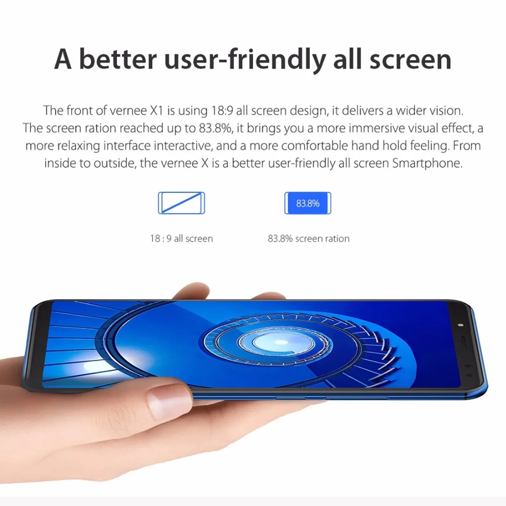 Vernee X1 Android 7 1 мобильный телефон 6 дюймов MT6763 Восьмиядерный 6G Оперативная память 64G