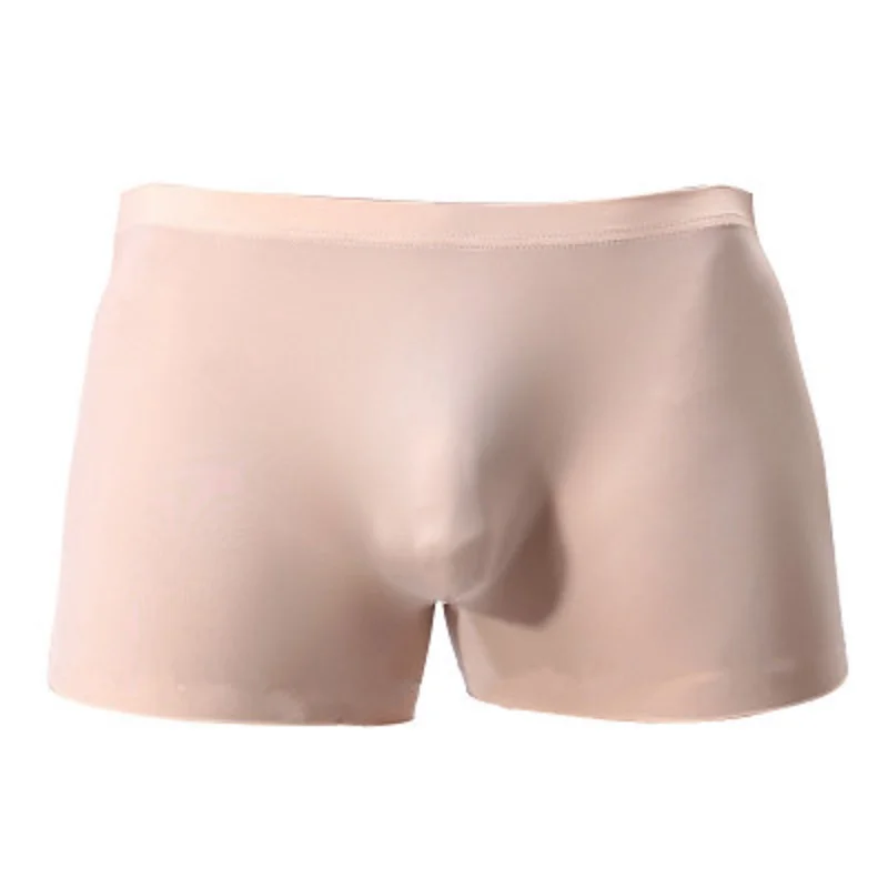 Mens Ice Silk Boxers Breathable Transparentes men UnderMear Boxer Sexy Homme Jockstrap Gay Fetish Homens One-Piece Shorts | Мужская