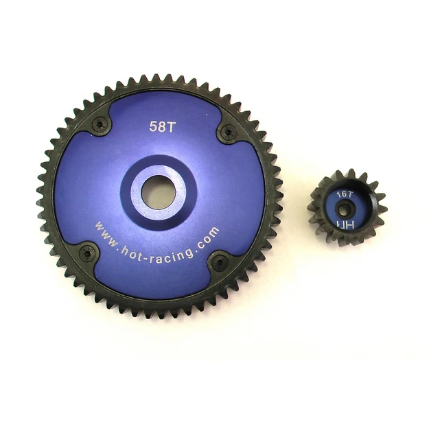 

HR light weight hardened steel gear 58T Spur Gear 16T pinion for HPI Rovan BAJA 5B 5T 5SC