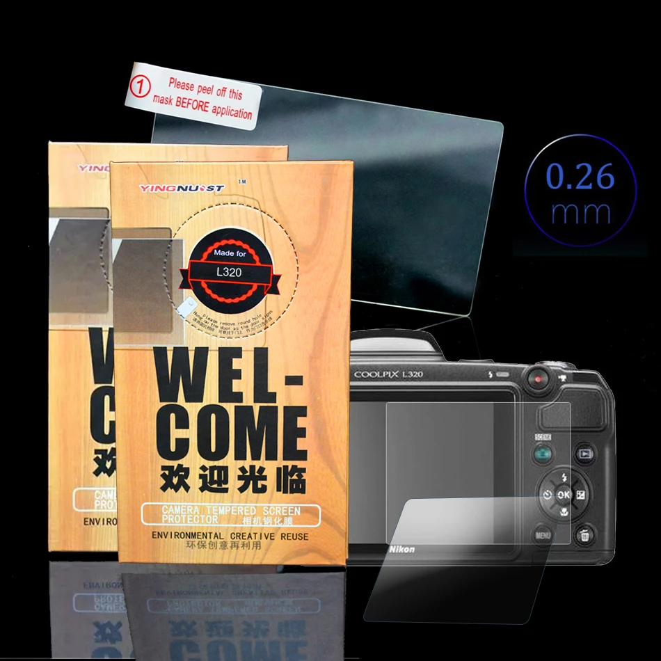 Оригинальная 3-дюймовая защитная пленка из закаленного стекла для камеры Nikon L320