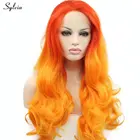 Женский парик с длинными волнистыми волосами и эффектом омбре