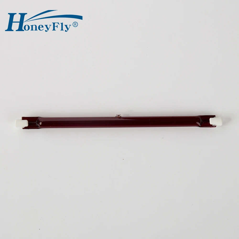 HoneyFly1pc J165 инфракрасный обогреватель лампа 380 в 750 Вт 165 мм ик галогенная лампа R7S нагревательная трубка Рубиновая двойная спиральная инфракрасная сушка кварц