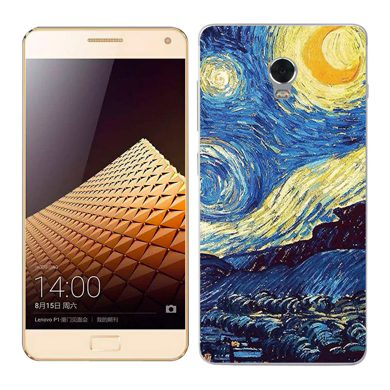 Чехол для телефона Lenovo Vibe P1 мягкая задняя крышка из ТПУ силиконовый чехол с