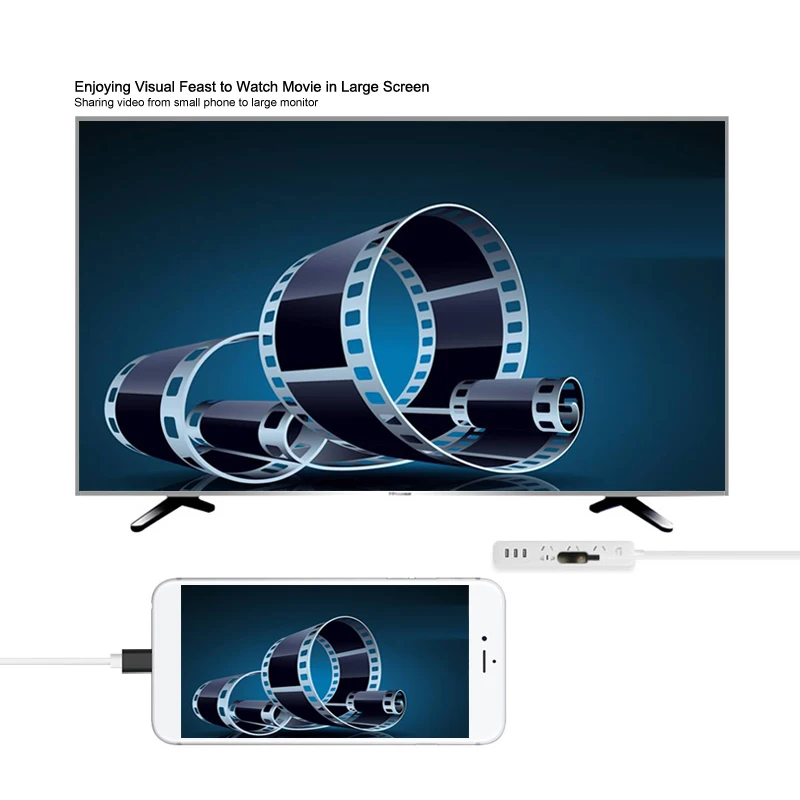 HDMI адаптер для Lightning к кабель USB конвертер ТВ Цифровой AV iPhone 6 6S 7 Plus 8 X iPad |